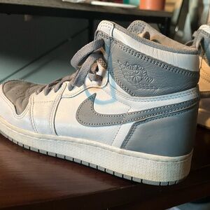 Nike air jordan 1s, in colorway “stealth”